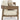 Serene Bay - Sofa With Cushion - Dark Brown / White