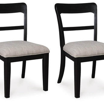 Greddinton - Silla de comedor tapizada (juego de 2)