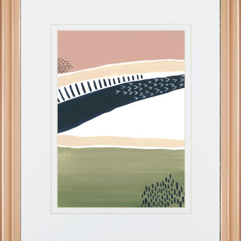 34x40 Simple Marks III By Regina Moore - Green