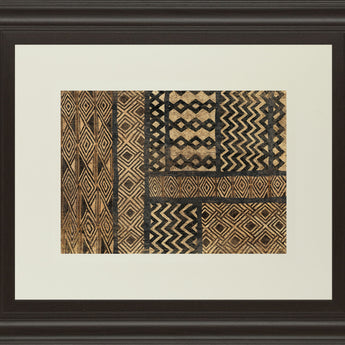 Kuba Abstract By Sue Schlabach - Framed Print Wall Art - Light Brown