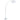 Shirley - Hanging Crystal Arc Metal Floor Lamp - Chrome