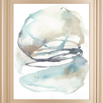 22x26 Spiral Bloom II By Jennifer Goldberger - White