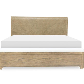 Flow - Complete Panel Bed With Storage Footboard