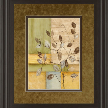 Urban Garden Il By Norm Olson - Framed Print Wall Art - Light Brown