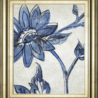 22x26 Vintage Porcelain II By Chariklia Zarris - Blue