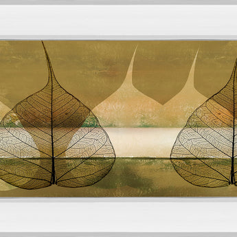 Less Is More III By Patricia Pinto - Mirror Framed Print Wall Art - Beige