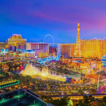 Tempered Glass With Foil - Las Vegas - Blue