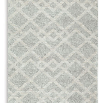 Unawick - 5' x 7' Rug - Gray / Ivory