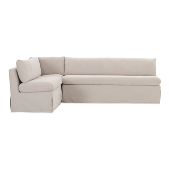 Fable - Banqueta de comedor de 3 piezas en forma de L - Beige