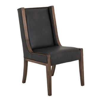 Walnut - Upholstered Chair (Set of 2) - Brown/Black