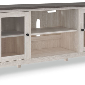 Dorrinson - LG TV Stand w/Fireplace Option - White