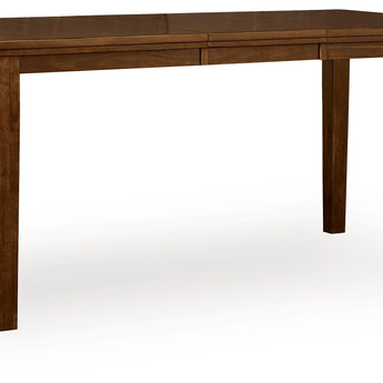 Ralene - Dining Room Counter Height Butterfly Extension Table - Medium Brown