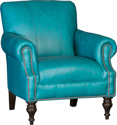 Mayo 8960 Series Traditional Leather Chair with Rolled Arms