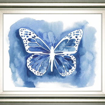 22x26 Butterfly Inkling I By Grace Popp - Blue