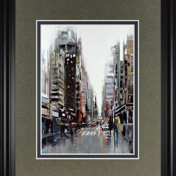 La Ville By Kadniri, A. - Framed Print Wall Art - Dark Gray