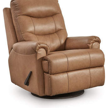 Flynwood - Swivel Glider Recliner - Butternut