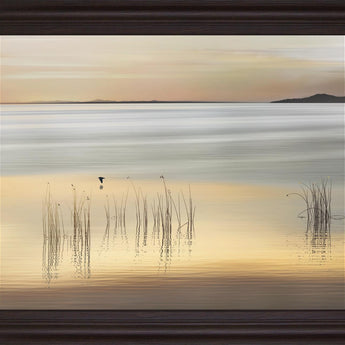 Serene Reeds - 28" x 34" Framed Wall Art - Beige