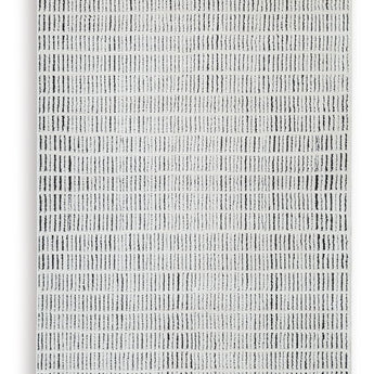 Turinwith - 5' x 7' Rug - Ivory / Black