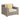 Ollie - Chair With 1 Yellow Pillow - Tan And Olefin White Cream