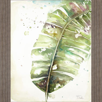 Verdant Splash - 28" x 34" Framed Wall Art - Green