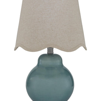 Byronburg - Ceramic Table Lamp - Blue / Beige