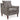 Silla decorativa Morrilton Next-Gen Nuvella - Natural/Carbón