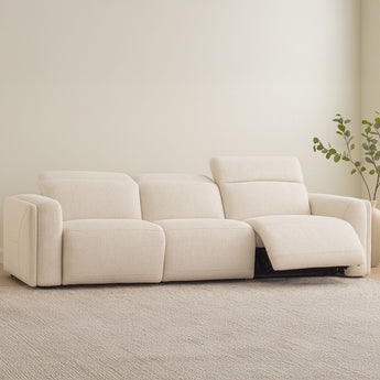 Wilder - Power Recliner Sofa - Flecked Oat / Beige