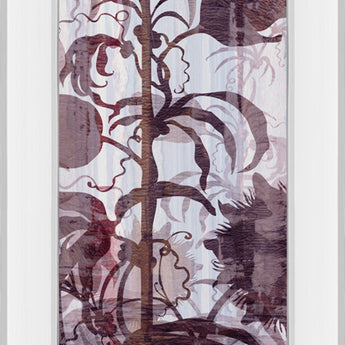 Climbers I By James Burghardt - Mirror Framed Print Wall Art - Purple
