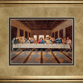 Golden Gathering - 34" x 40" Framed Wall Art - Beige