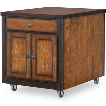 Fenmore - Kitchen Island Cart - Mocha And Distressed Cherry