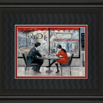 Player's Theatre By Ruanne Manning - Framed Print Wall Art - Dark Gray