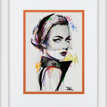 Virginia By Loui Jover Mirrored Frame - White