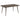 Onslow - Mesa de comedor rectangular de madera - Marrón oscuro