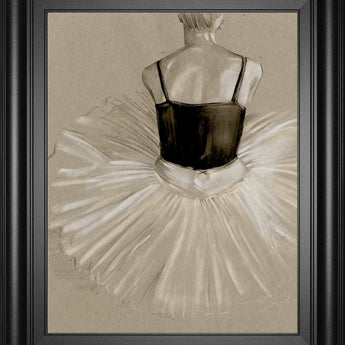 22x26 Black Leotard II By Jennifer Paxton Parker - Beige