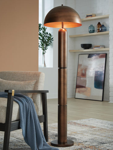 Wendfield - Metal Floor Lamp - Antique Copper Finish