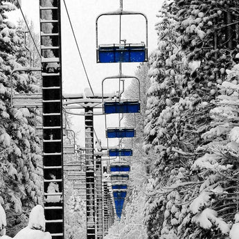Tempered Glass With Foil - Ski Lift - Gray