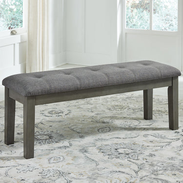 Hallanden - Large UPH Dining Room Bench - Black / Gray