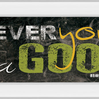 Good One By Maria Rae - Mirror Framed Print Wall Art - Black