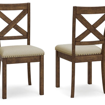 Moriville - Silla auxiliar de comedor UPH (juego de 2) - Beige