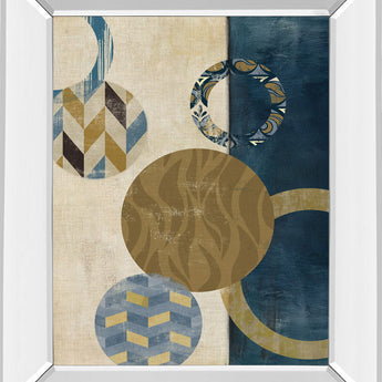 Harmony Il By Tom Reeves - Mirror Framed Print Wall Art - Beige