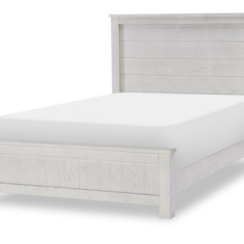 Preston - Complete Full Panel Bed - Bleached Linen