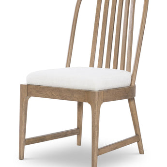 Melrose - Spindle Back Side Chair (Set of 2) - Cloud White And Desert Oak