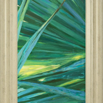 Fan Palm II By Suzanne Wilkins - Framed Print Wall Art - Green