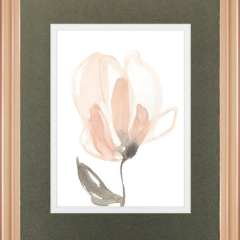 34x40 Blush Petals II By Jennifer Goldberger - Beige