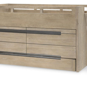District - Complete Captains Bed - Weathered Oak
