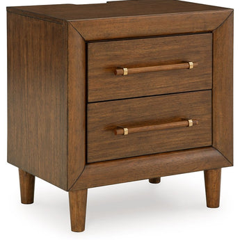 Lyncott - Two Drawer Night Stand - Brown