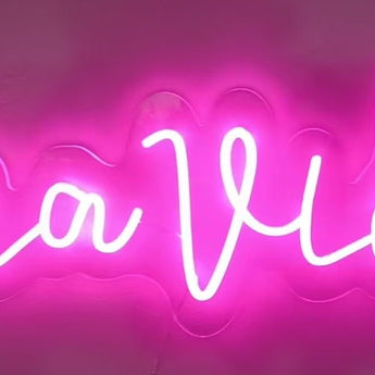 "Pura Vida" LED Neon On Acrylic - Pink