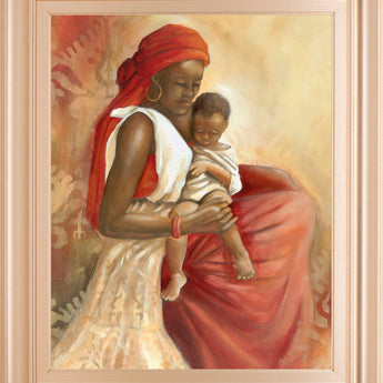 Beauty Of Love I By Carol Robinson - Framed Print Wall Art - Light Brown