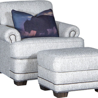 Mayo 4087 Series Fabric Chair with Rolled Arms