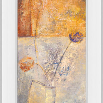 May Il By Volk - Mirror Framed Print Wall Art - Orange